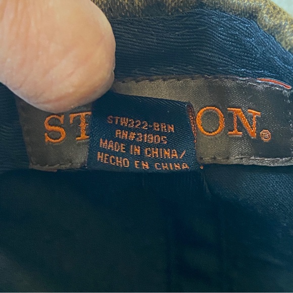 STETSON Martha's Vineyard Oilskin Baseball Cap Hat Adjustable Western Trucker - Picture 7 of 11